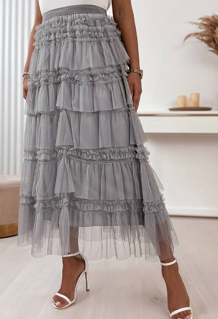Tamsin | Enchanted Tulle Midi Skirt