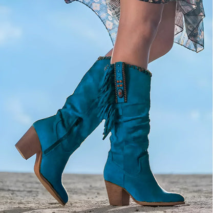 Seraphina | Rustic Leather Cowboy Boots