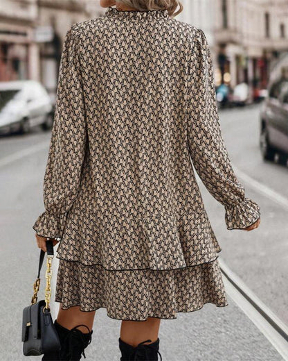 Seraphina | Floral Elegance Long-Sleeve Dress