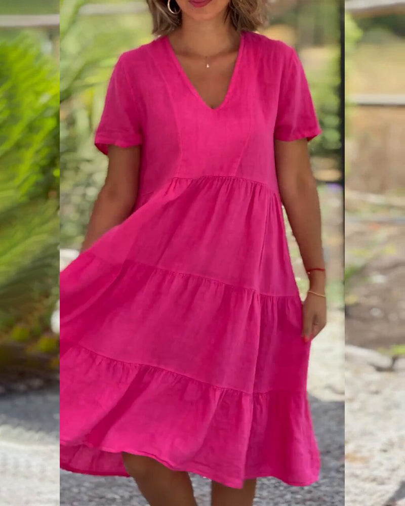 Lydia | Chic V-Neck Dress