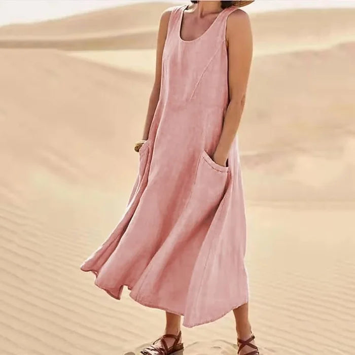 Nora | Effortless Sleeveless Dress with Pockets