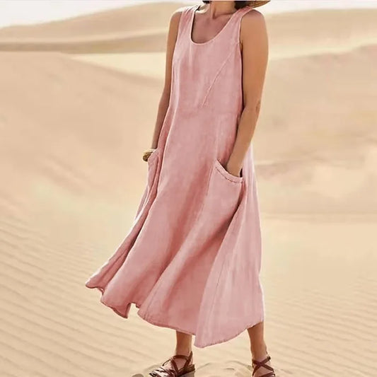 Nora | Effortless Sleeveless Dress with Pockets
