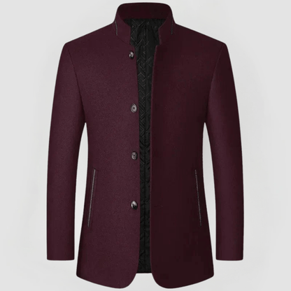 HELMUT - FORMAL COAT WITH HIGH COLLAR