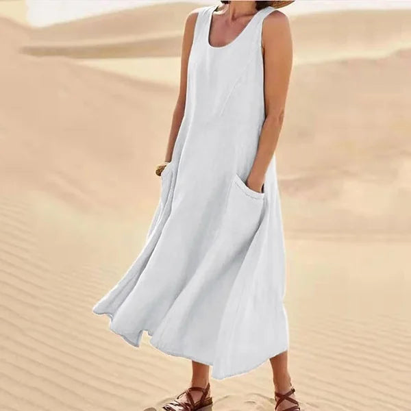 Nora | Effortless Sleeveless Dress with Pockets