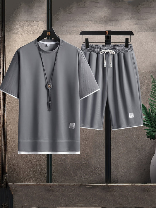 Waffle-Knit Lounge Set