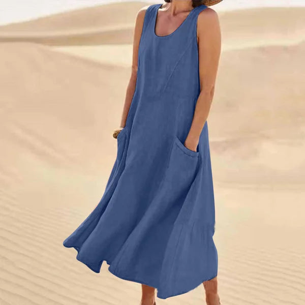 Nora | Effortless Sleeveless Dress with Pockets