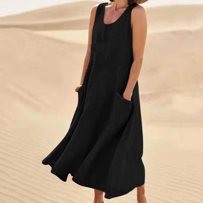 Nora | Effortless Sleeveless Dress with Pockets