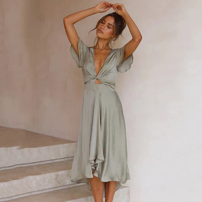 Nina | Luxe Satin Gown