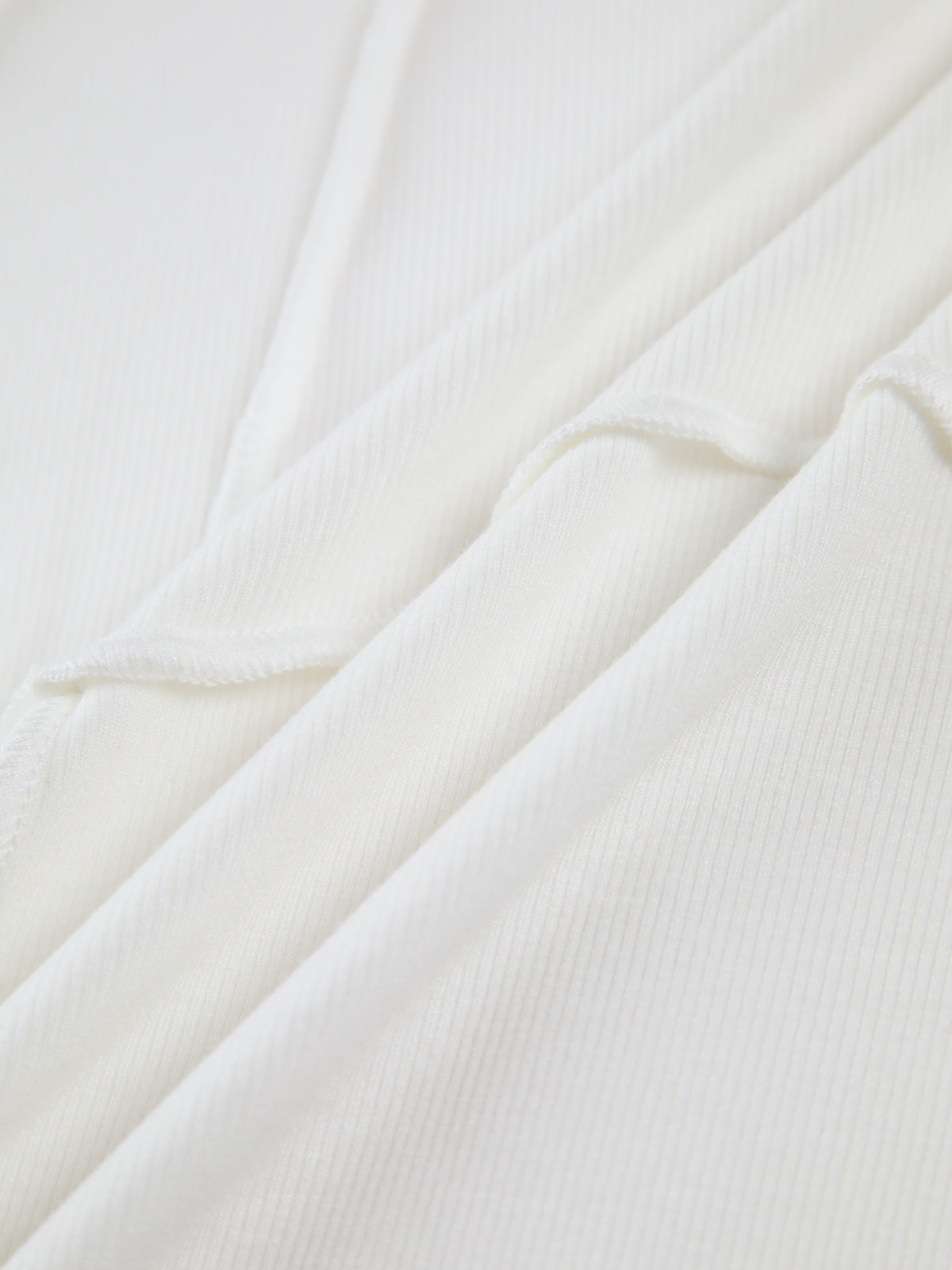 Fiona | Chic Ribbed Long Sleeve Top with Tailored Piping
