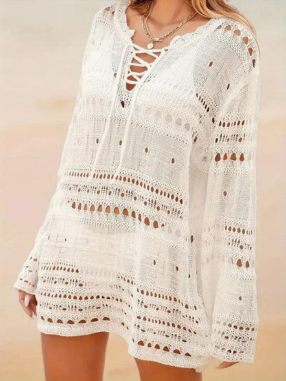 Sienna | Radiant Knit Cover-Up Dress for Your Bikini