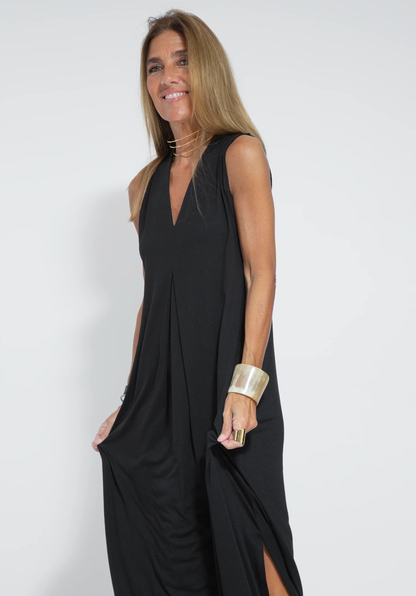 Sienna | Elegant Midi Dress and Tailored Vest Ensemble