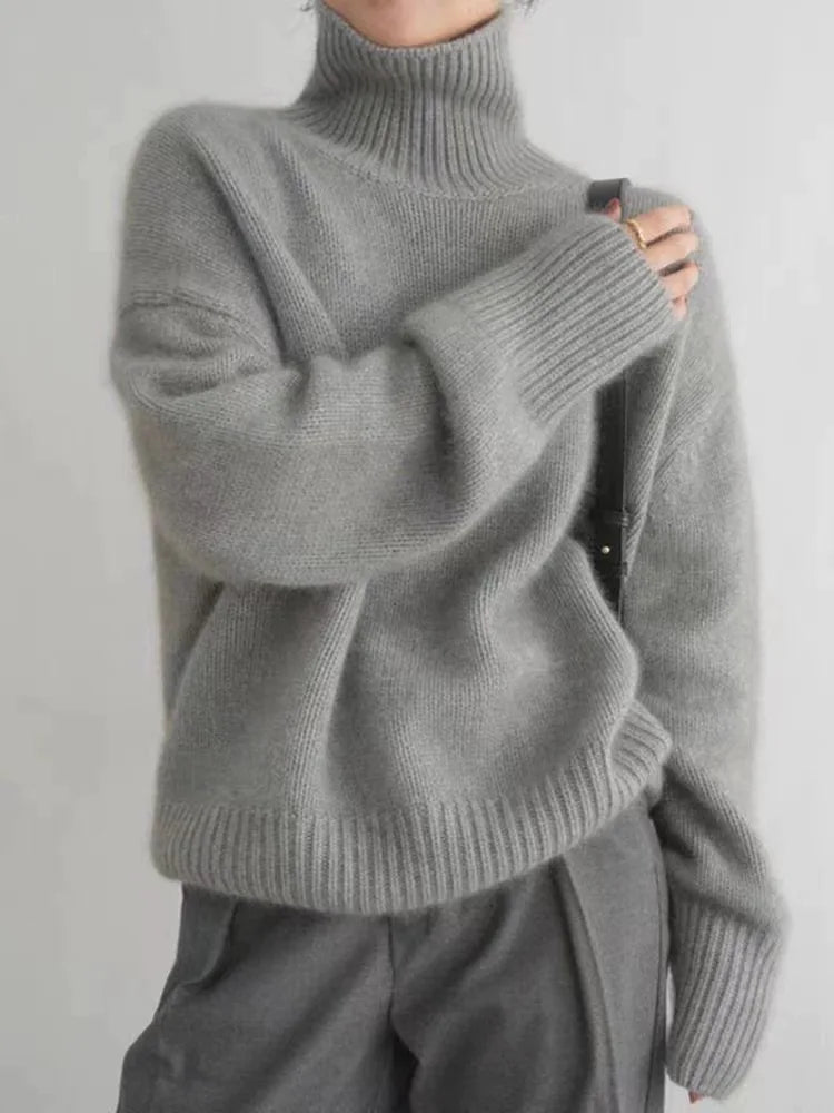 Nora | Cozy Knitted Soft Turtleneck Sweater