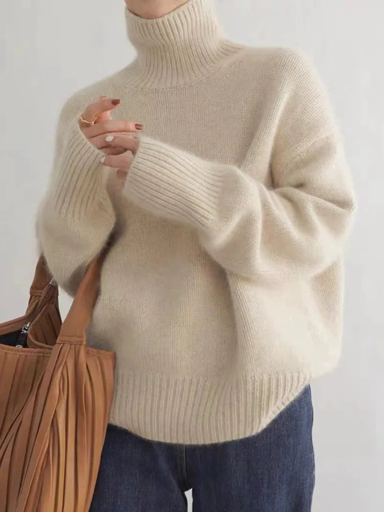 Nora | Cozy Knitted Soft Turtleneck Sweater