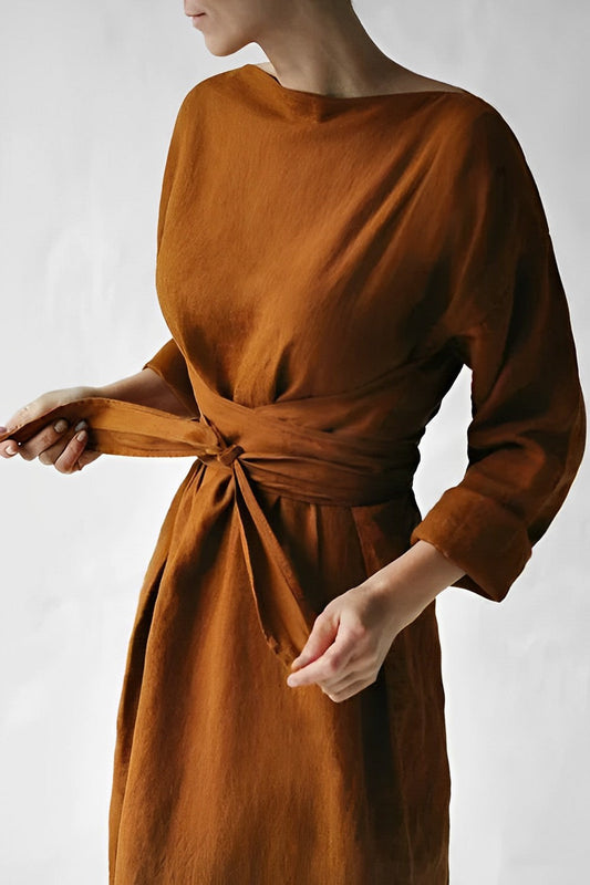 Sienna | Breezy Linen Wrap Dress