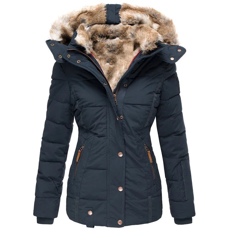 Nadia | Luxe Winter Coat with Plush Faux Fur Lining