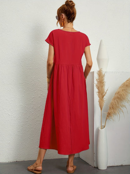 Sienna | Elegant Round Neck Dress