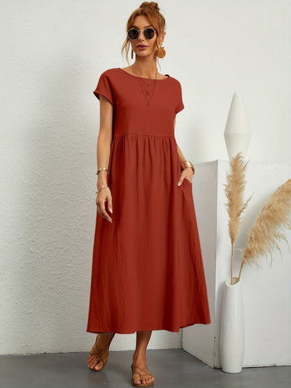 Sienna | Elegant Round Neck Dress