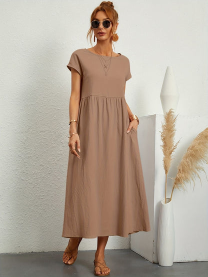 Sienna | Elegant Round Neck Dress