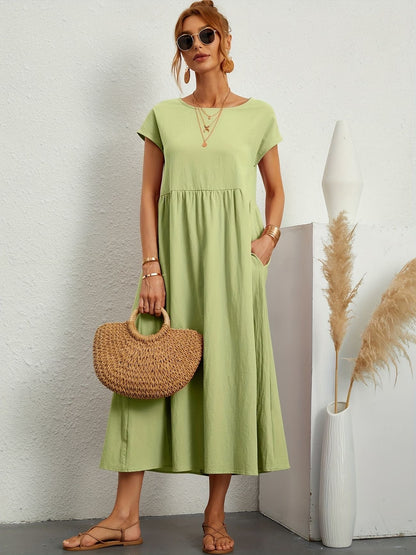 Sienna | Elegant Round Neck Dress