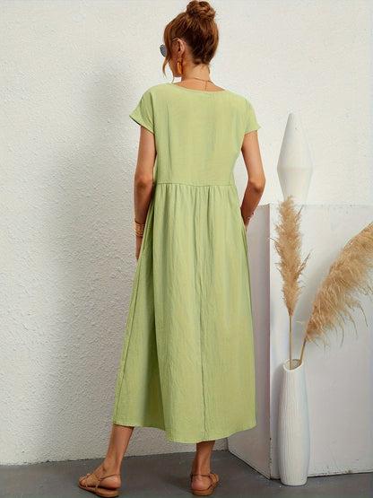 Sienna | Elegant Round Neck Dress