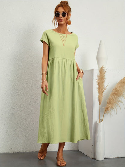 Sienna | Elegant Round Neck Dress