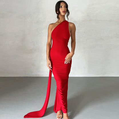 Lila | Alluring Backless Slim Fit Sleeveless Evening Dress