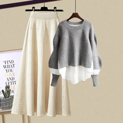 Mira | Chic Casual Sweatshirt & Skirt Set