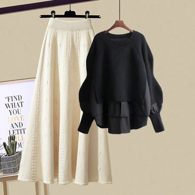 Mira | Chic Casual Sweatshirt & Skirt Set