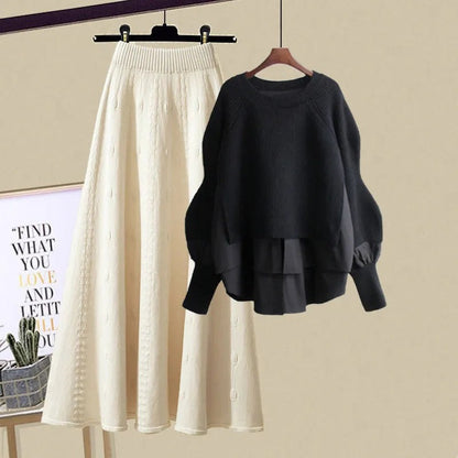 Mira | Chic Casual Sweatshirt & Skirt Set