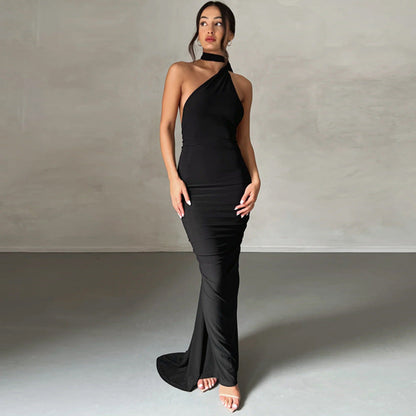 Lila | Alluring Backless Slim Fit Sleeveless Evening Dress