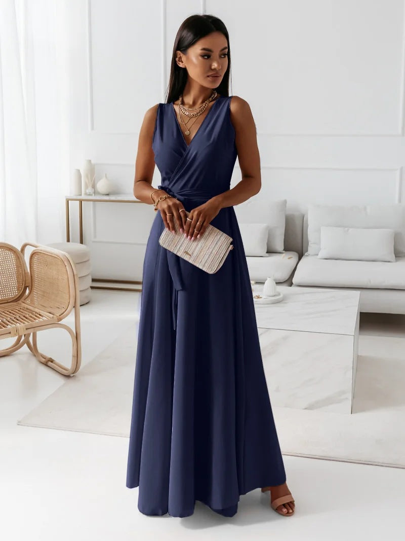 Mara | Elegant V-Neck Maxi Dress