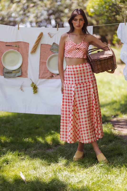 Lila | Ruby Checkered Vichy
