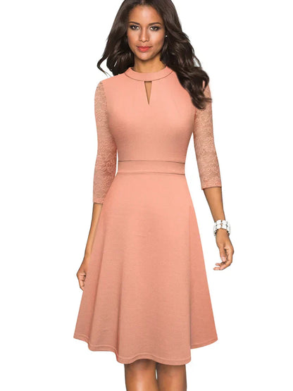 Nora | Elegant Lace Evening Dress