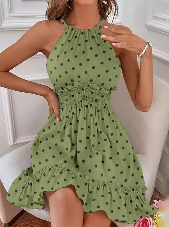Mira | Alluring Sleeveless Neck Dress in Casual Chic Style