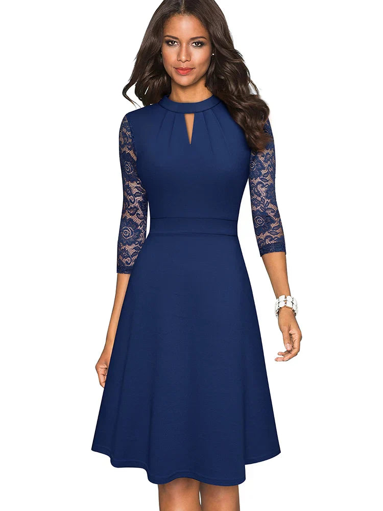 Nora | Elegant Lace Evening Dress