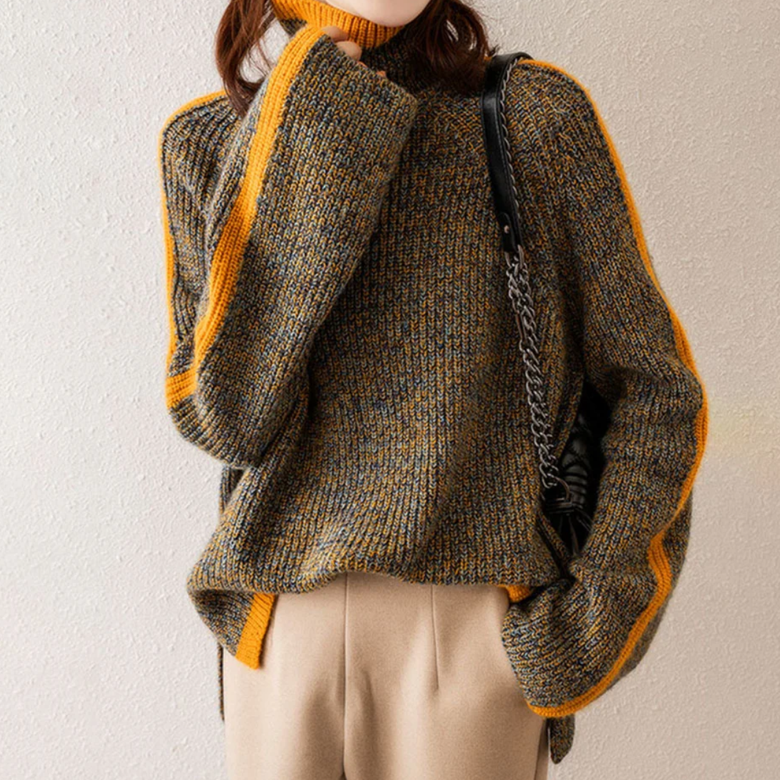 Lydia | Cozy Knit Turtleneck Pullover