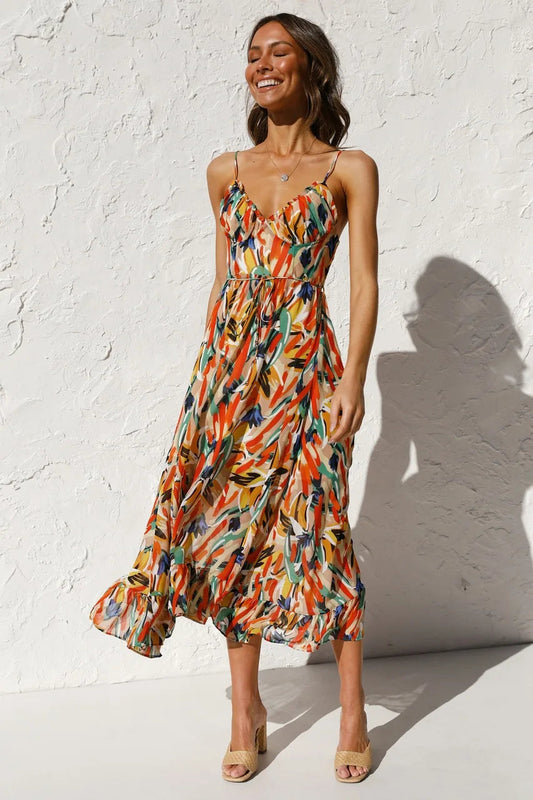 Lila | Vibrant Summer Dress in Multicolor