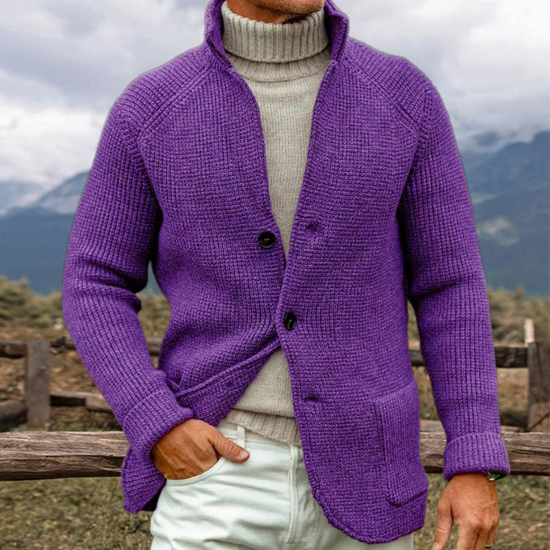ERWIN - KNITTED JACKET IN COARSE KNIT LOOK