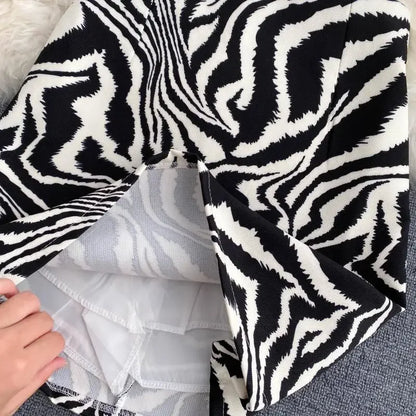 Sienna | Striking Zebra Print Skirt