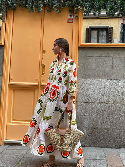 Nora | Bohemian Patchwork Dress