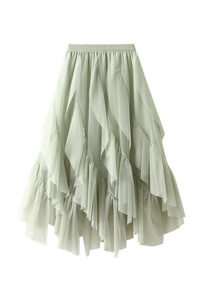 Sienna | Flowing Ruffled Midi Skirt