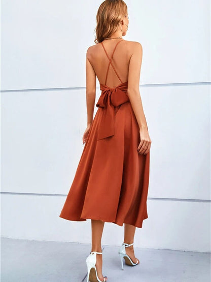 Tessa | Elegant Strapless Silk Maxi Dress