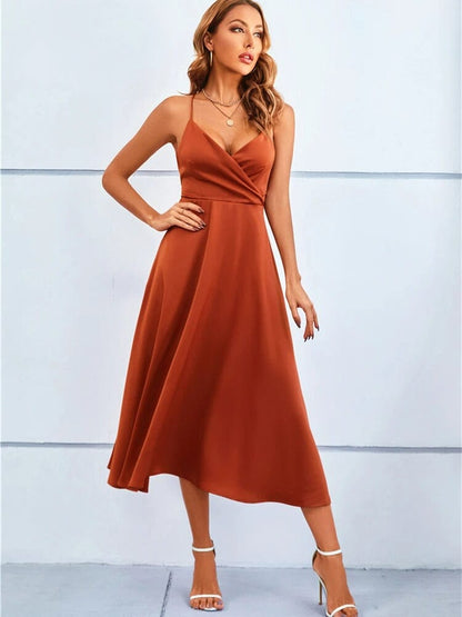 Tessa | Elegant Strapless Silk Maxi Dress