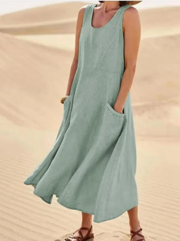 Nora | Effortless Sleeveless Dress with Pockets