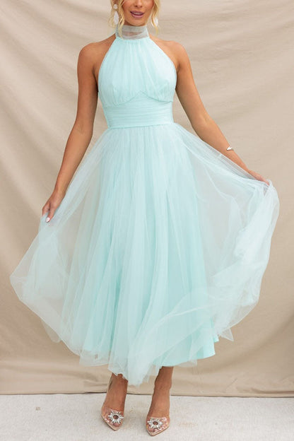 Adeline | Elegant Flowing Rose Dress