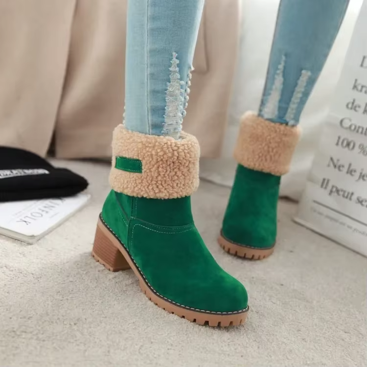 Selene | Chic Insulated Leather Snow Boots