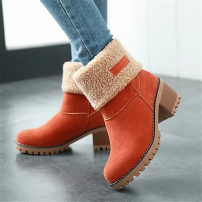 Selene | Chic Insulated Leather Snow Boots