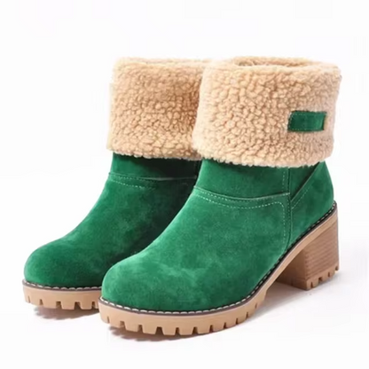 Selene | Chic Insulated Leather Snow Boots