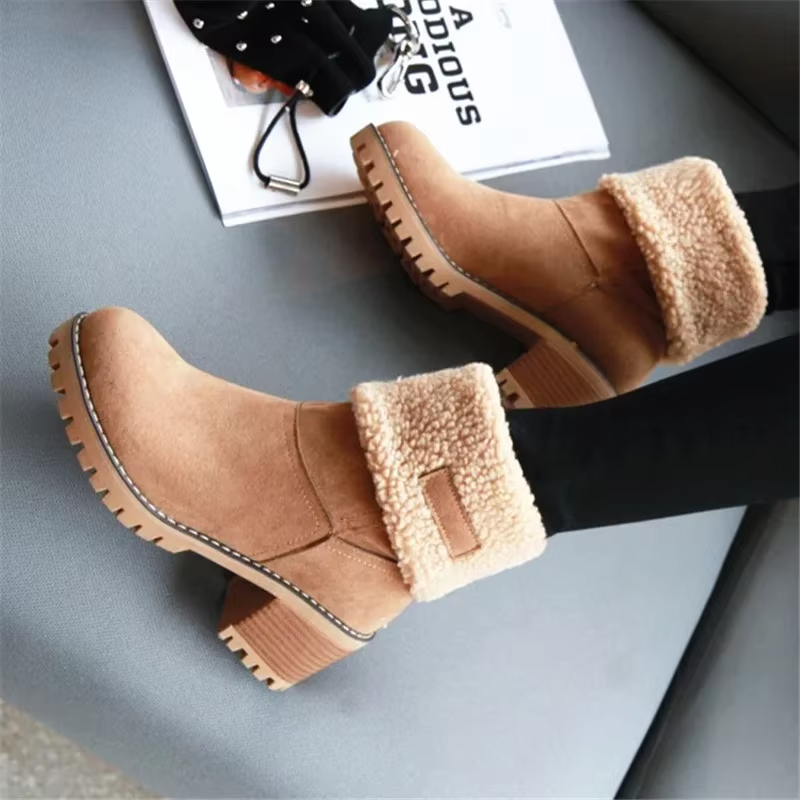 Selene | Chic Insulated Leather Snow Boots