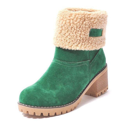 Selene | Chic Insulated Leather Snow Boots